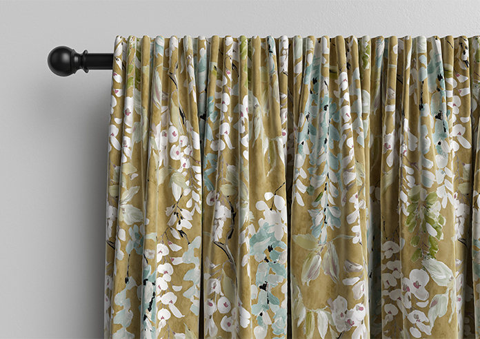 Wisteria, Ochre - Made to Measure Curtains - Image 10